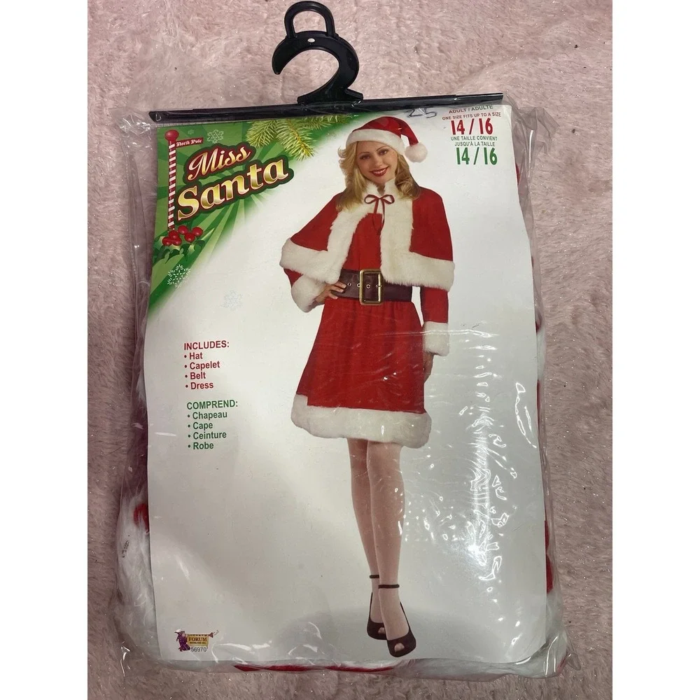 Miss Santa Costume/Outfit  For‎ Women Fits 14/16